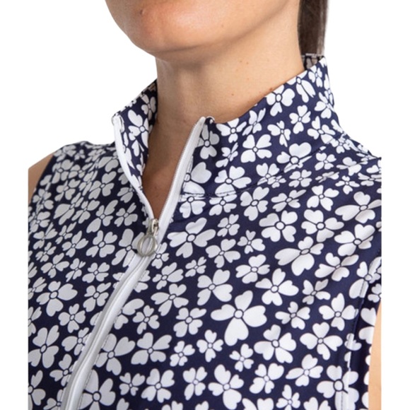 Kinona *FINAL DROP* NWT Sleeveless Women's Golf Shirt Floral Print - Picture 4 of 10